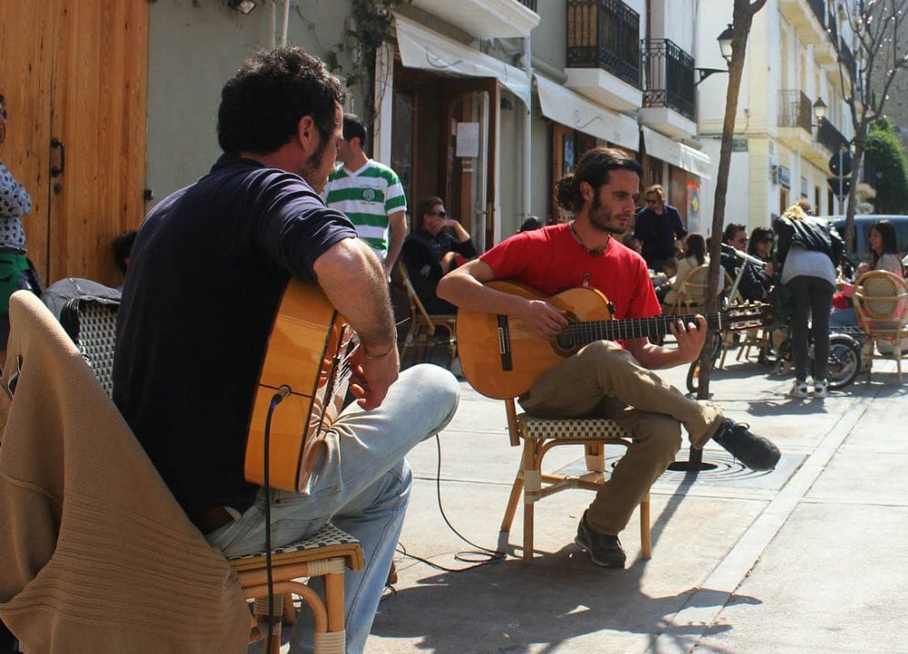 Flamenco guitar players