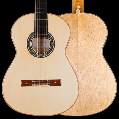 A classical guitar made by young luthier Carlos Miranda - model "Estela"
